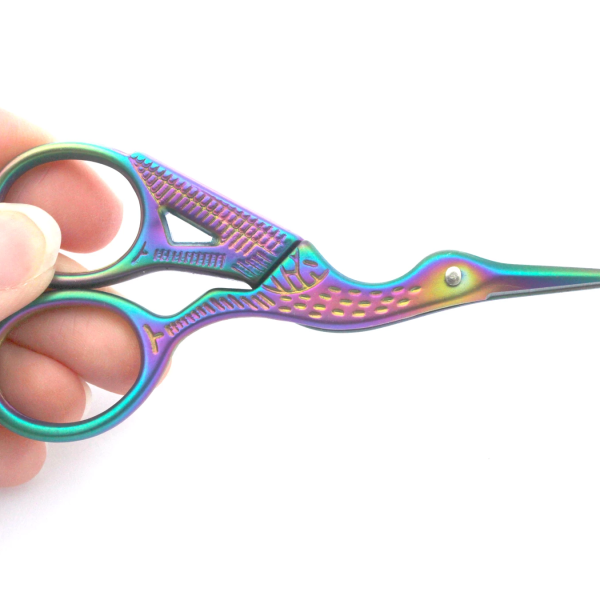 Rainbow Stork Mini Scissors for Eyelash Extensions (3)